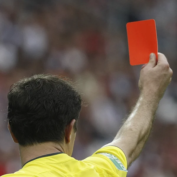 TARJETA ARBITRO 2 PIEZAS - AMARILLO Y ROJO